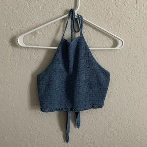 Crop scrunch Halter